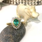 Anillo con Esmeralda y Oro especial comprar en Madrid España - Emerald4k
